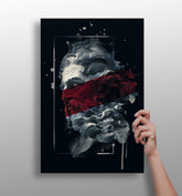 Poseidon Red Aluminum Print.
